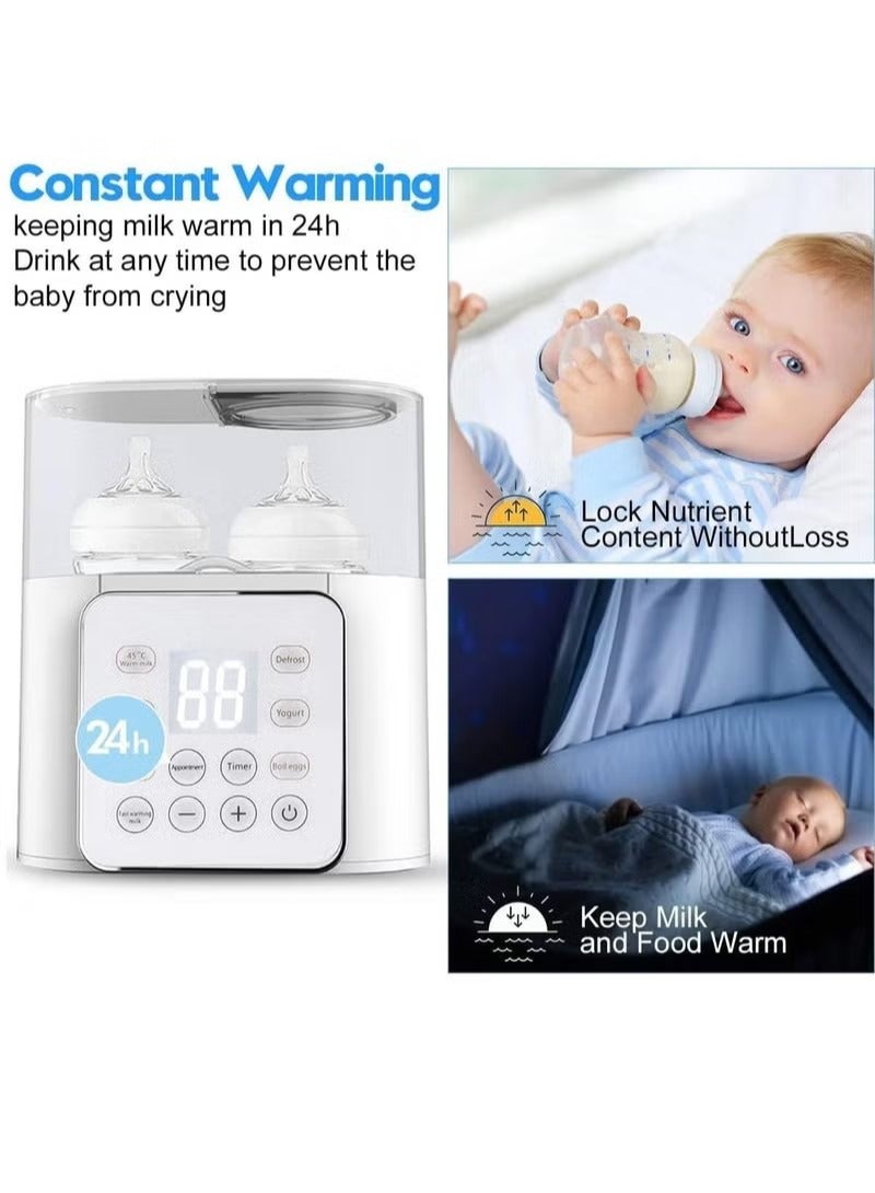 Baby Bottle Warmer, for Frozen Breast Milk, Formula Baby Food Heater,Automatic Intelligent Thermostat, Safe Auto-shutoff