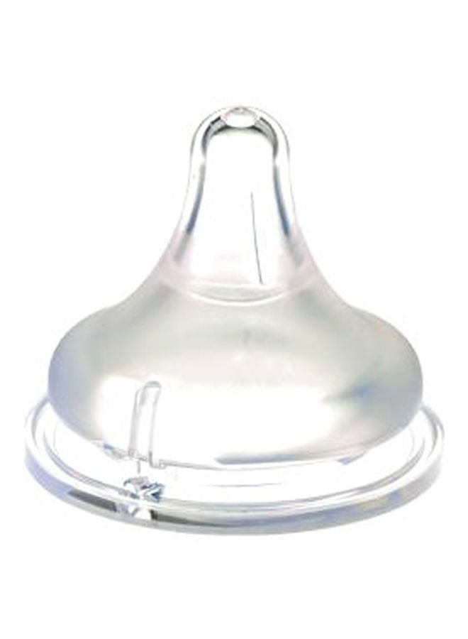 Peristaltic Plus Wide-Neck Nipple BPA Free, 6+ M - Clear