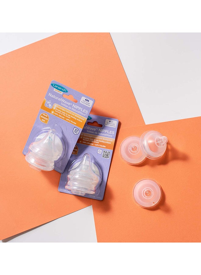 2-Piece NaturalWave Fast-Flow Nipples