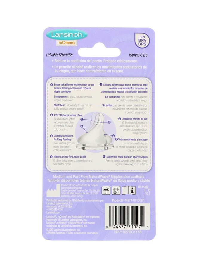 6-Piece NaturalWave Slow-Flow Nipple