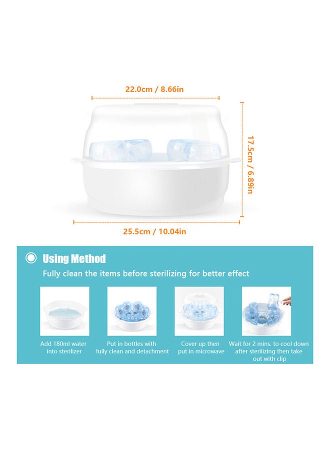 Lightweight, Compact Design, Safe and Durable Microwave Bottle Steam Sterilizer