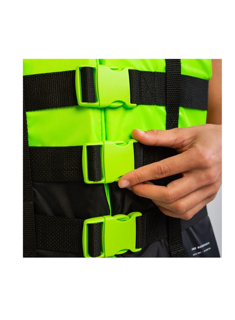 Jobe 4 Buckle Life Vest Lime Unisex fit