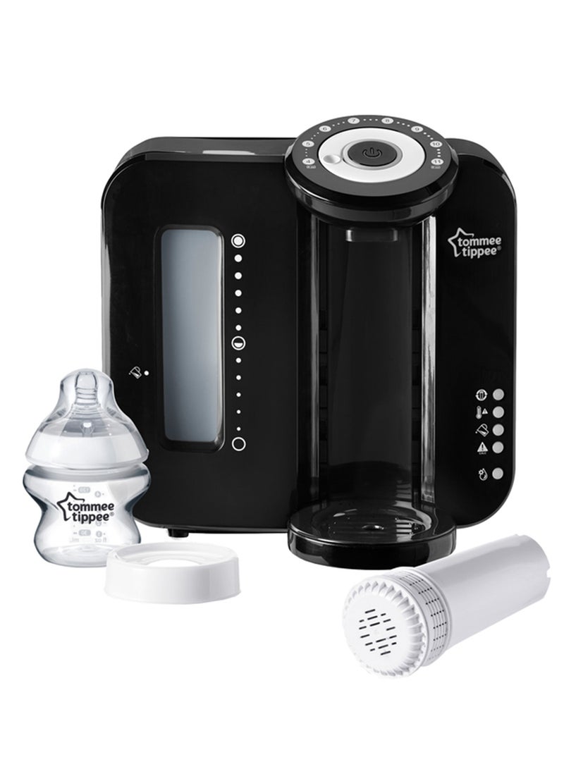 Perfect Prep Machine, Instant And Fast Baby Bottle Maker With Antibacterial Filter, Black