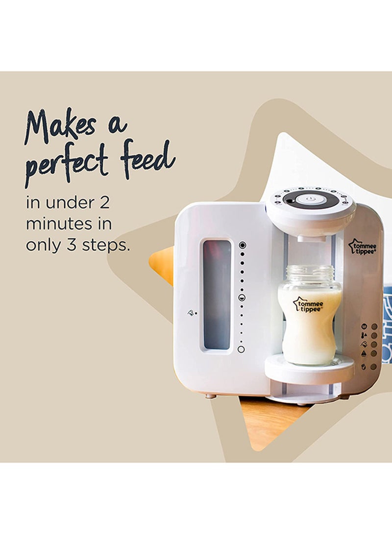 Perfect Prep Machine, Instant And Fast Baby Bottle Maker With Antibacterial Filter, White