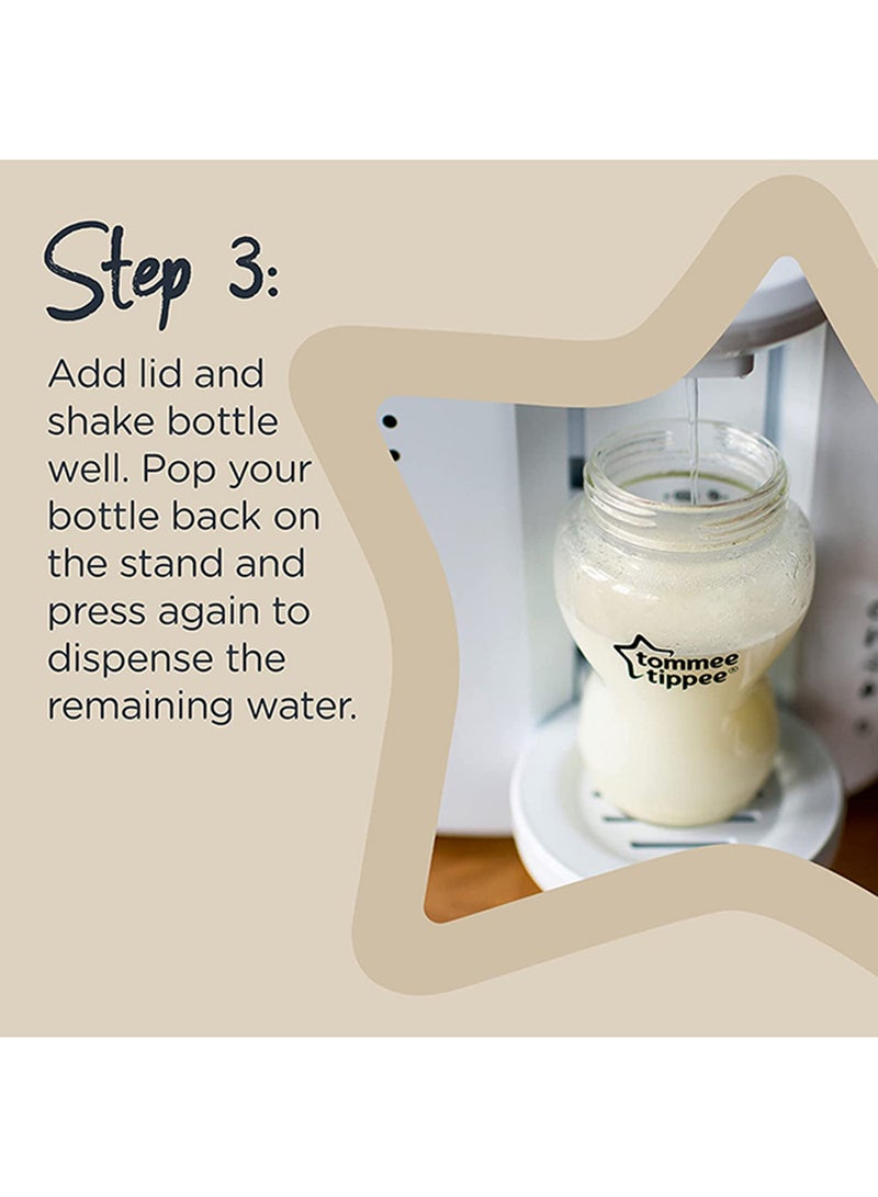 Perfect Prep Machine, Instant And Fast Baby Bottle Maker With Antibacterial Filter, White