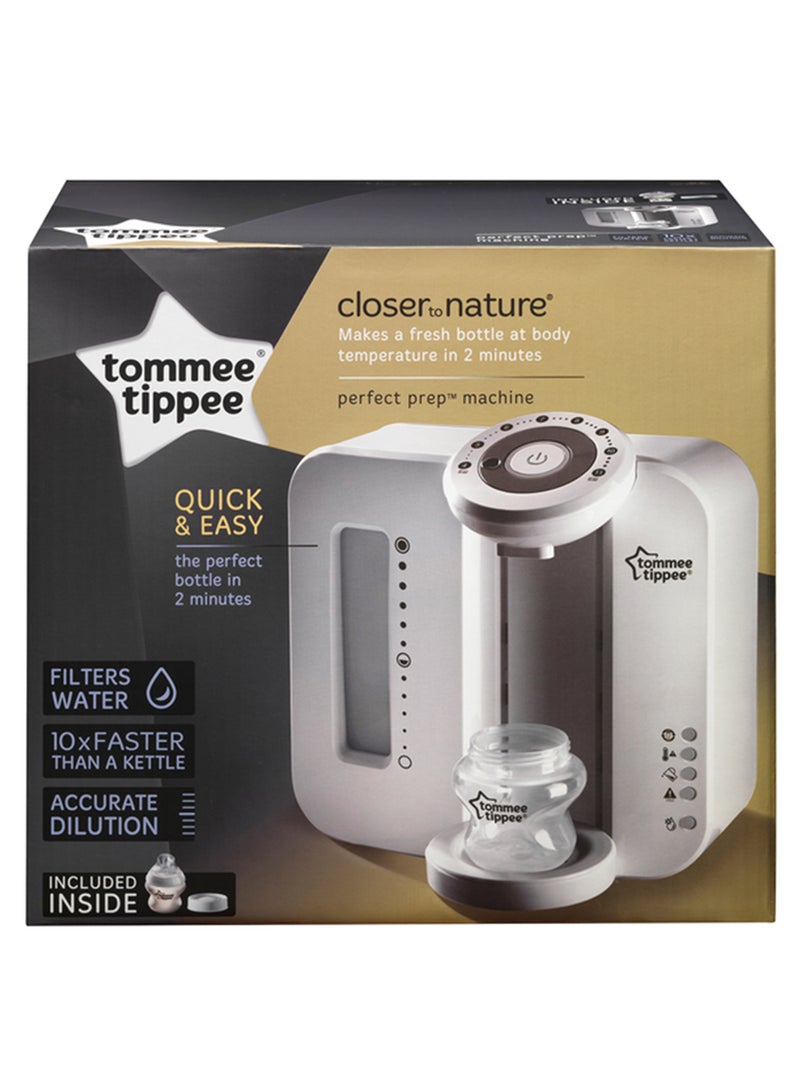 Perfect Prep Machine, Instant And Fast Baby Bottle Maker With Antibacterial Filter, White