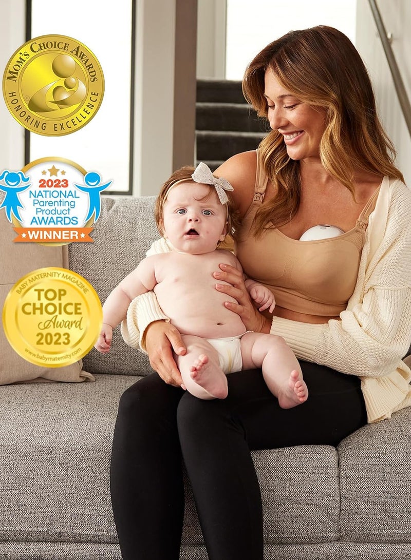 M5 Double Breast Pump, Electric, Hands Free, Portable Breast Pump with 3 Modes And 9 Levels