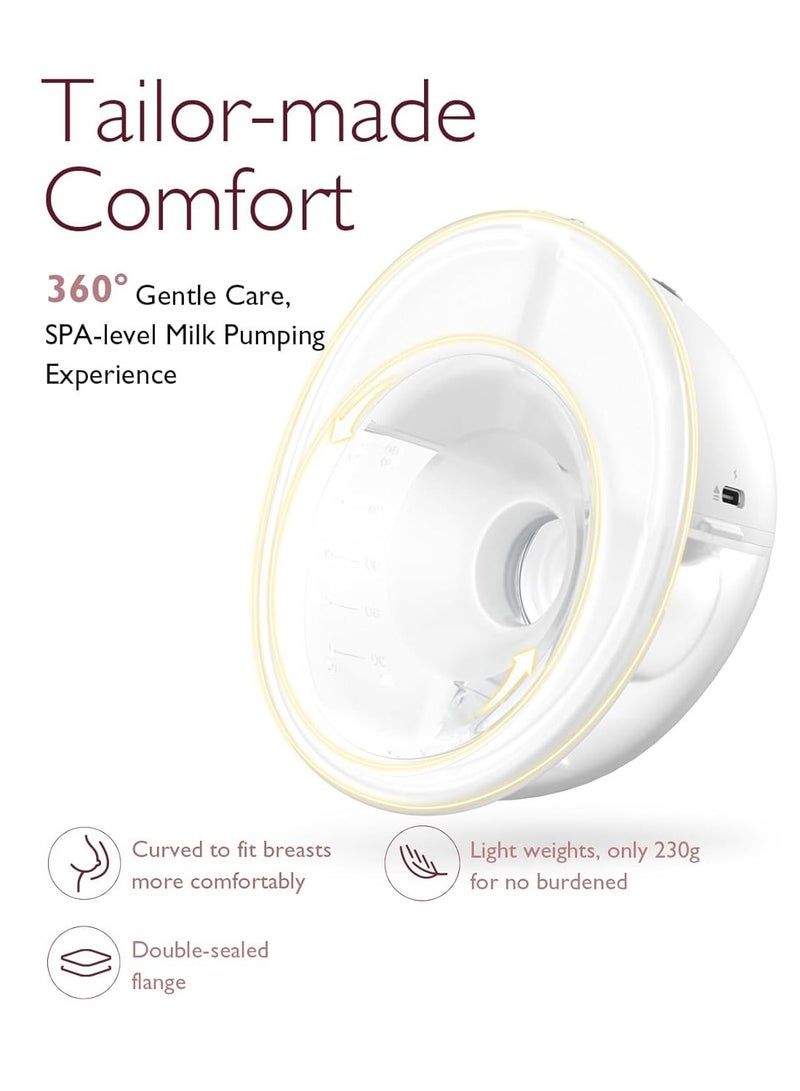 M5 Double Breast Pump, Electric, Hands Free, Portable Breast Pump with 3 Modes And 9 Levels