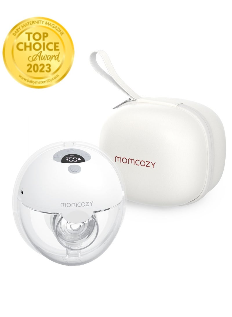 M5 Single Breast Pump Electric, Hands Free, Wearable Breast Pump of Baby Mouth, 3 Modes and 9 Levels