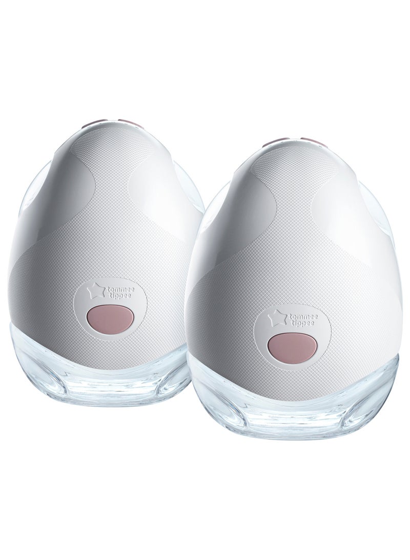 Pack Of 2 Made For Me Double Electric Wearable Breast Pump White And Pink