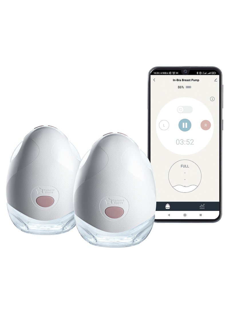 Pack Of 2 Made For Me Double Electric Wearable Breast Pump White And Pink