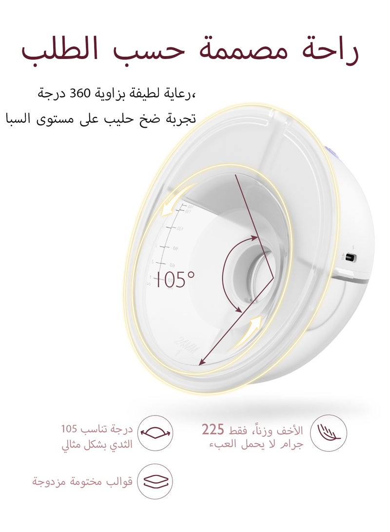 Electric, Hands Free, Portable M5 Double Breast Pump With 3 Modes And 9 Levels