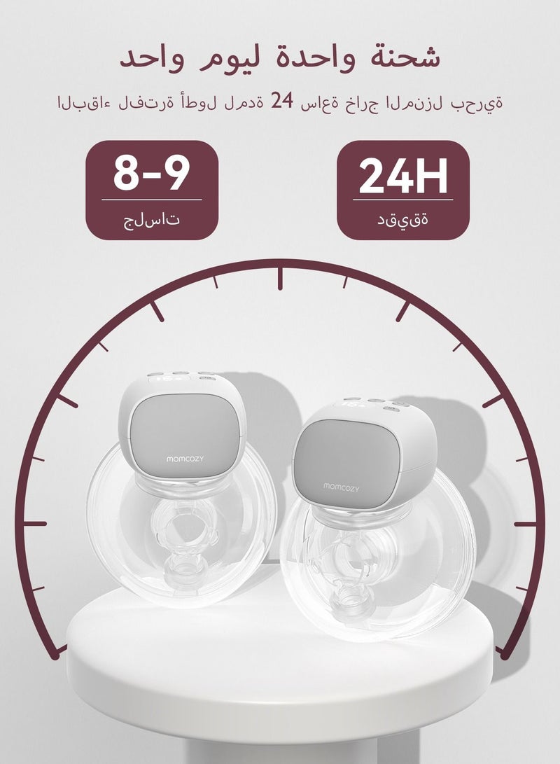 S9 Pro Double Breast Pump Electric , Wearable Breast Pump, LED Display,  2 Modes and 9 Levels