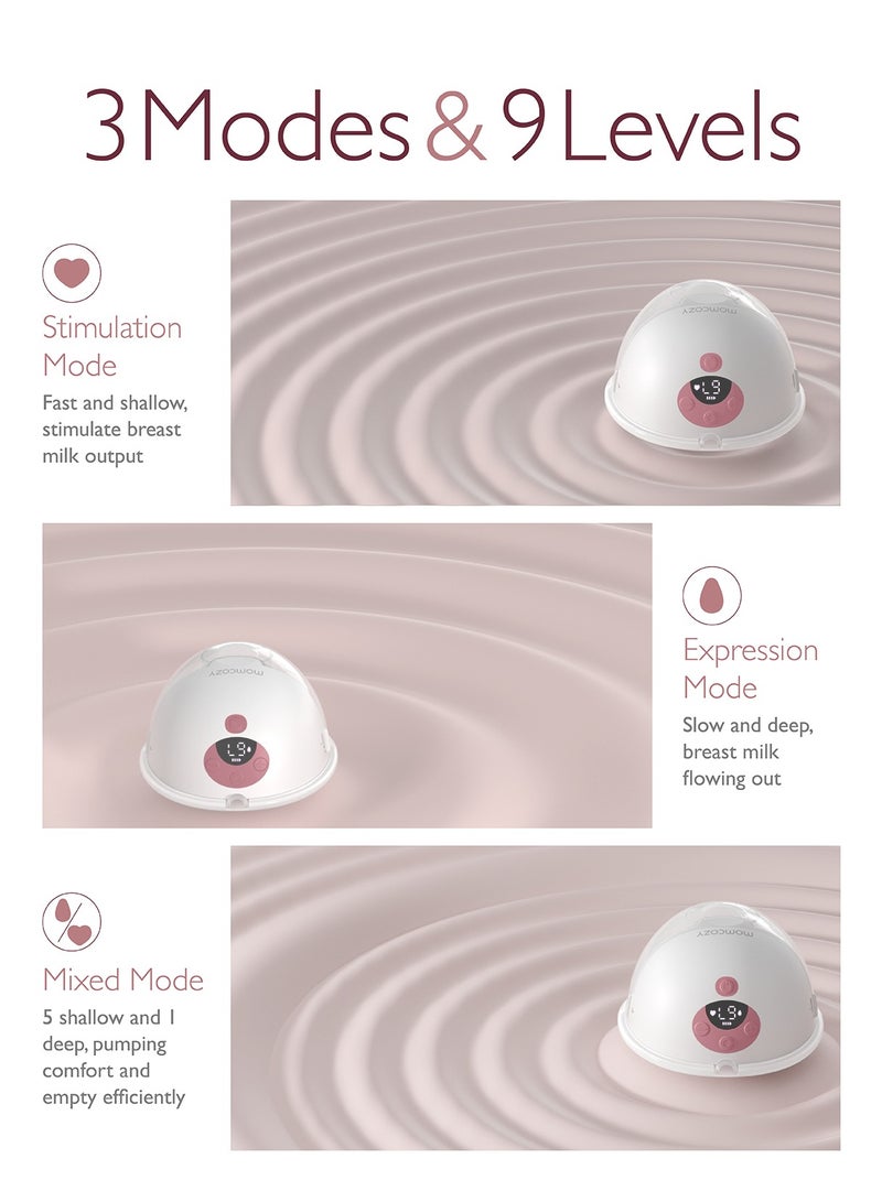 Electric, Hands Free, Portable M5 Single Breast Pump With 3 Modes And 9 Levels