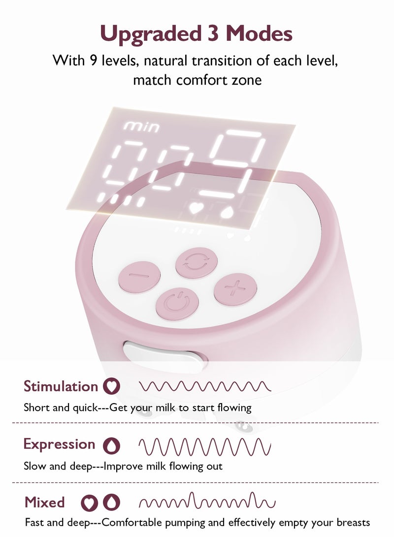 S12 Pro Single Breast Pump Electric, Portable, Smart Display, 3 Modes 9 Levels