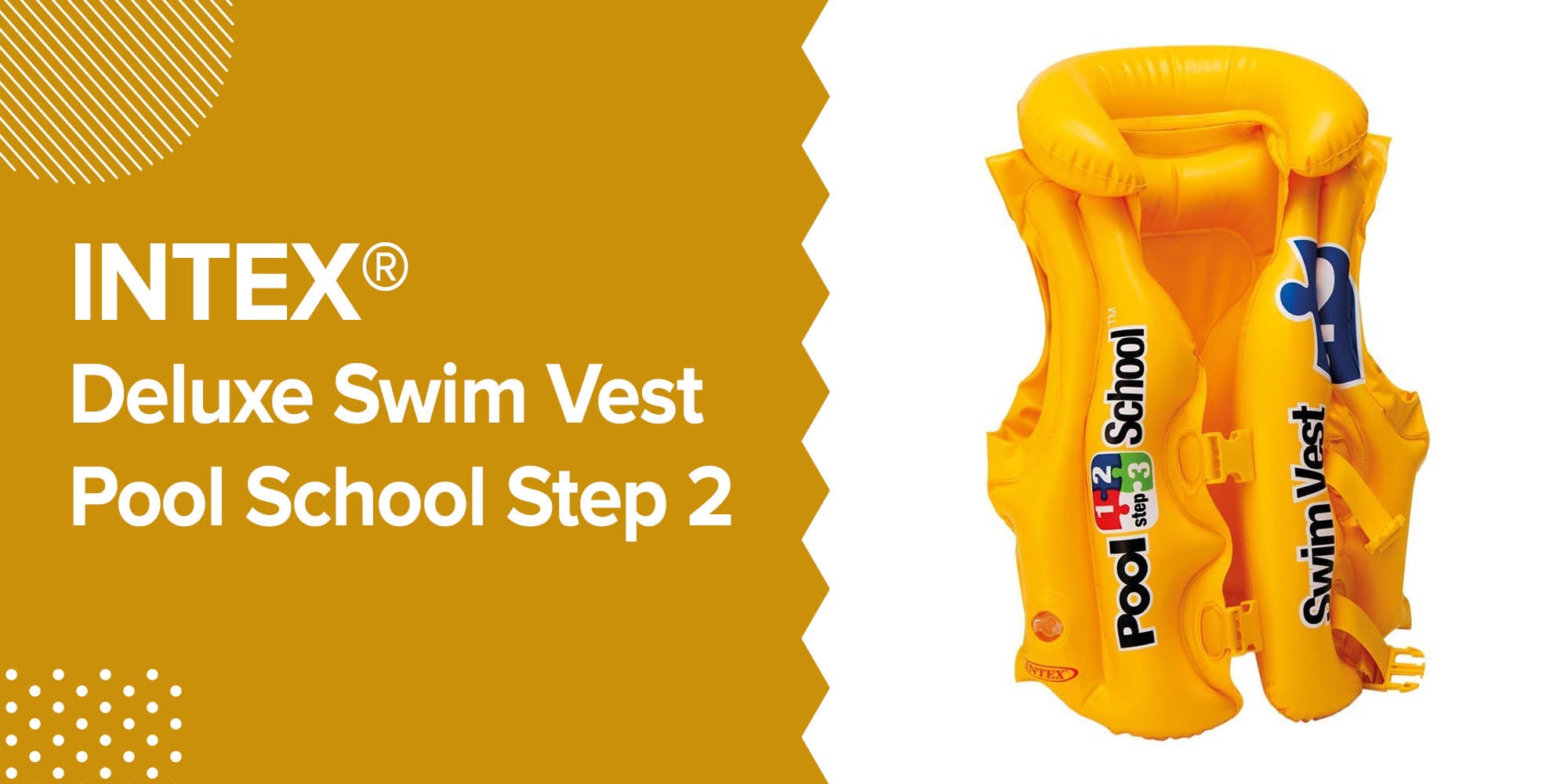 Pool School - Deluxe Swim Vest 50x47cm