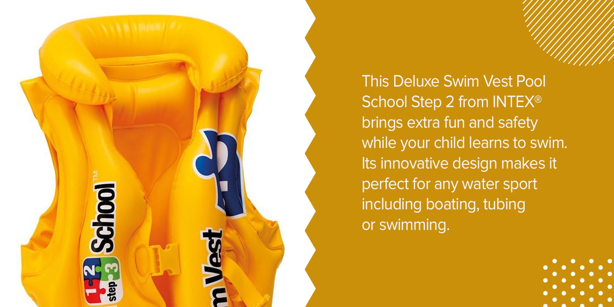 Pool School - Deluxe Swim Vest 50x47cm