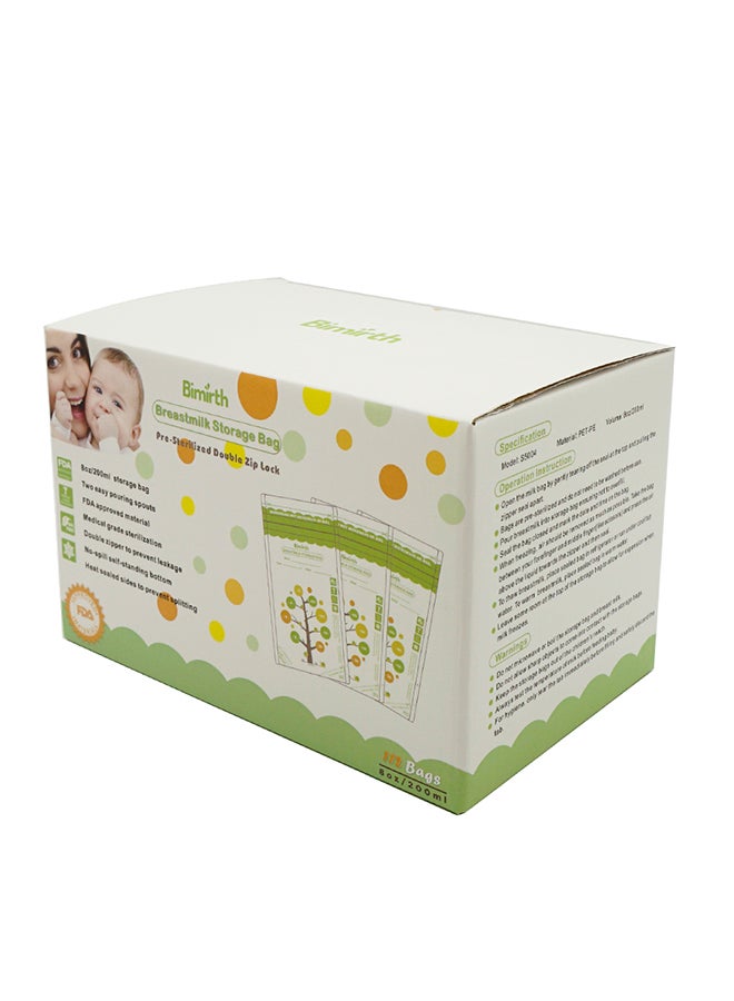 Space-Saving Breastmilk Freezer Bags 200 ML