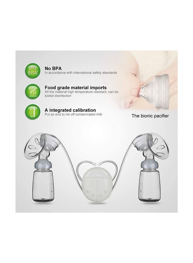 Double Electric Breast Pumps for Milk Feeding 2 Adjustable Mode and 4 Pumping Suction Levels