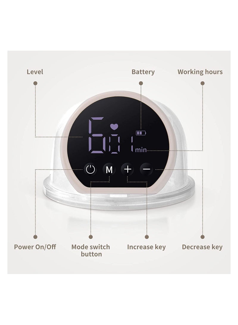 Breast Pump Electric,Wearable Breast Pump,Low Noise & Hands-Free Breast Pump,Portable Breast Pump with 3 Modes 9 Levels,Memory Function Rechargeable Single Milk Extractor with Massage Mode