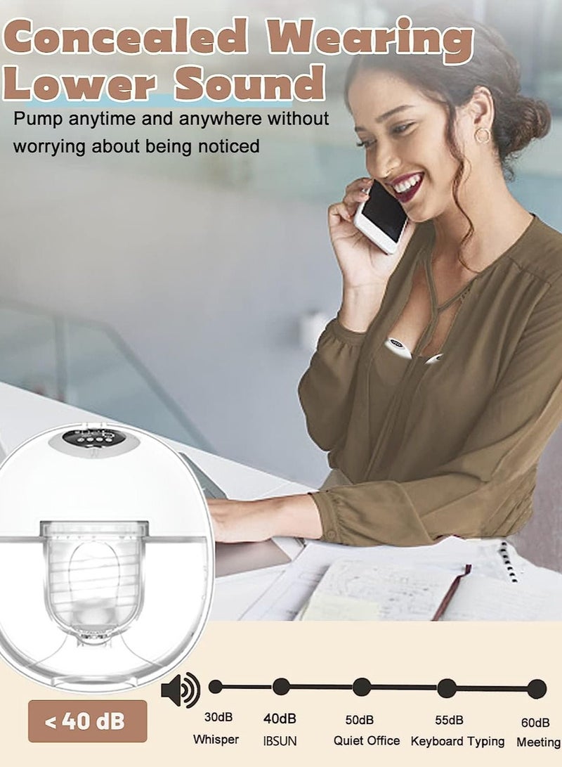 Wearable, Hands Free, Electric Portable Breast Pump With 4 Mode And 9 Levels - 1 Piece