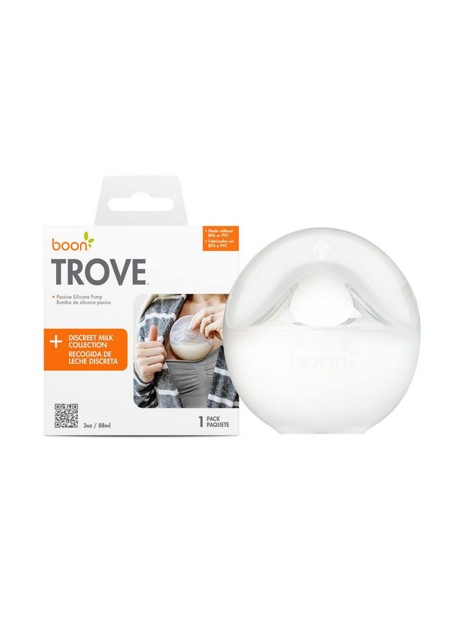 Trove Silicone Manual Breast Pump Hands Free Breast Pump Passive Breast Milk Collector Shell For Newborns Breastfeeding Essentials 1 Count