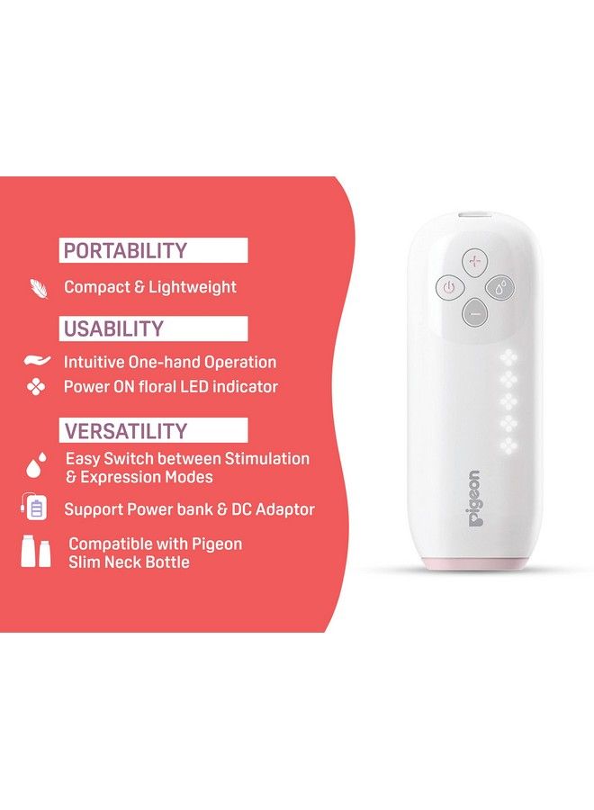 Gomini Electric Breast Pump Singlebpa Freebps Freecompact And Light Weightone Hand Operation