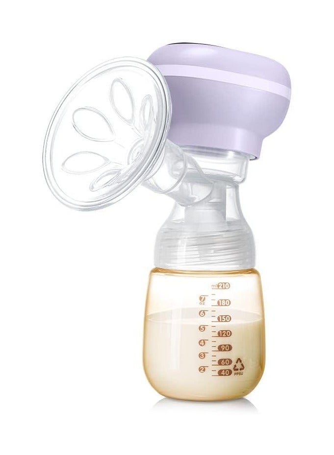 Set Of 2 breast pump fully automatic portable silent all-in-one Purple