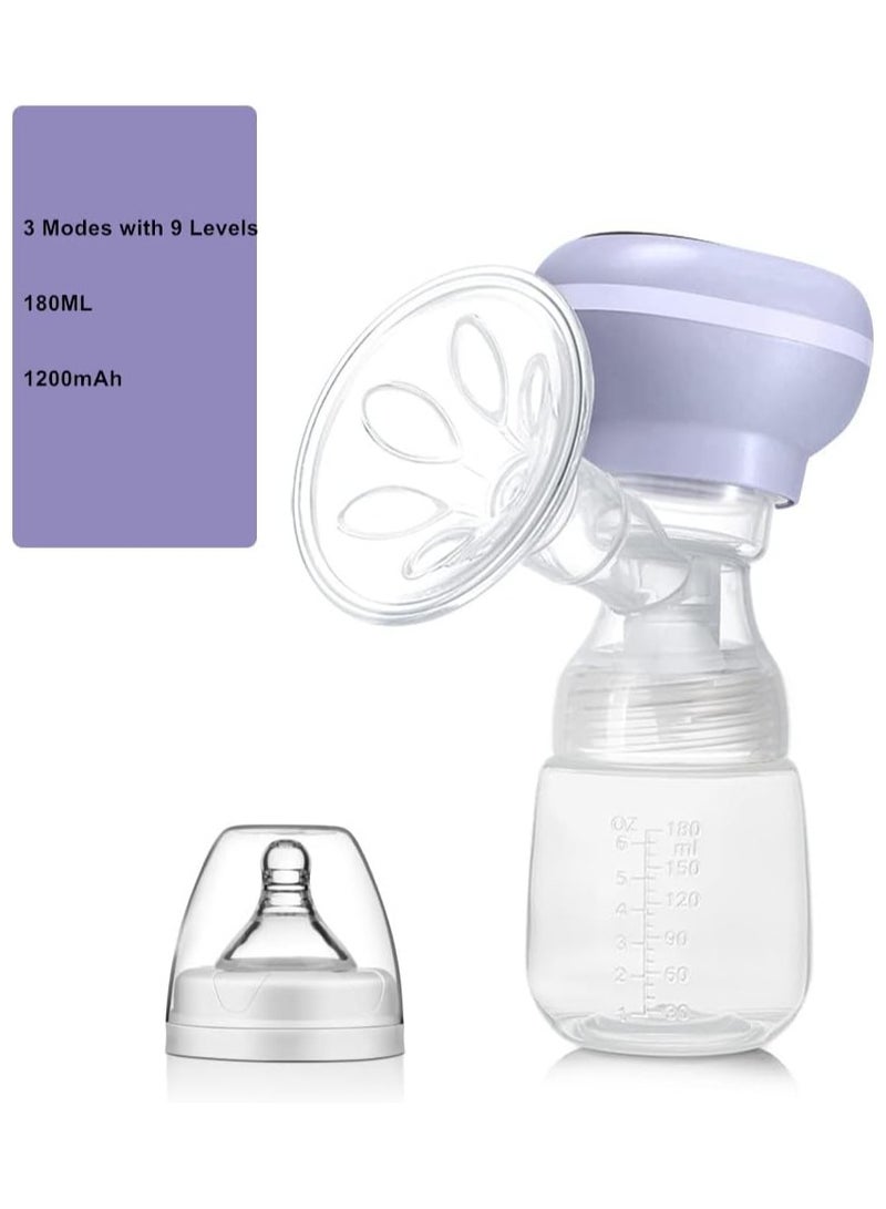 Set Of 2 breast pump fully automatic portable silent all-in-one Purple