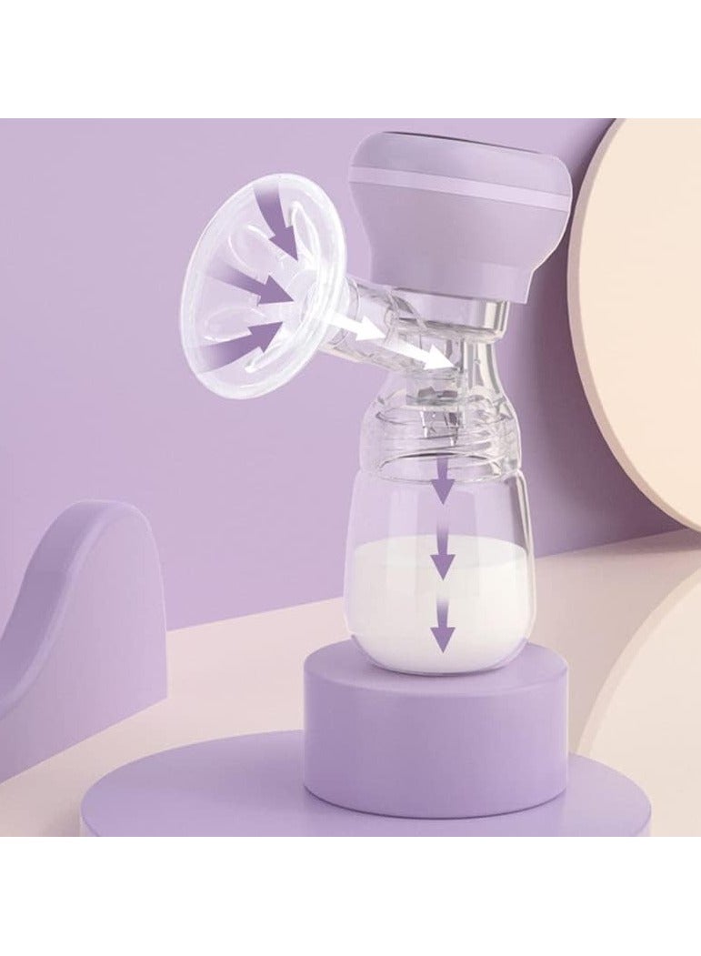 Set Of 2 breast pump fully automatic portable silent all-in-one Purple