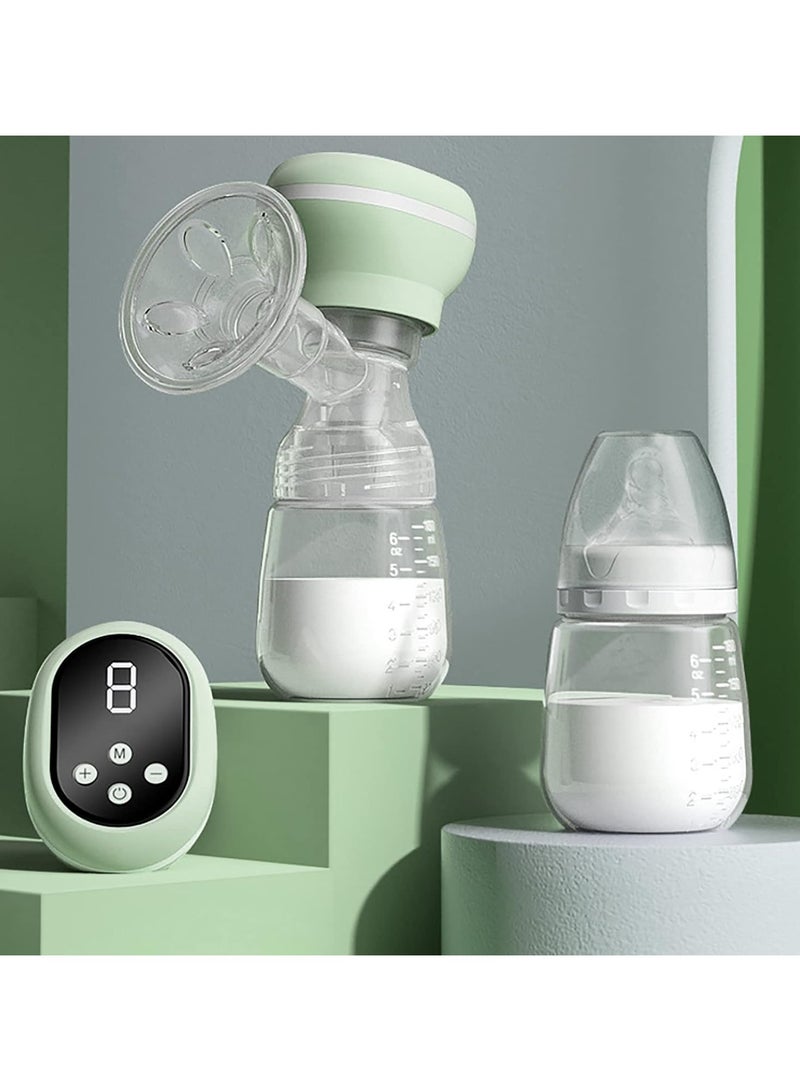 Set Of 2 breast pump fully automatic portable silent all-in-one Green