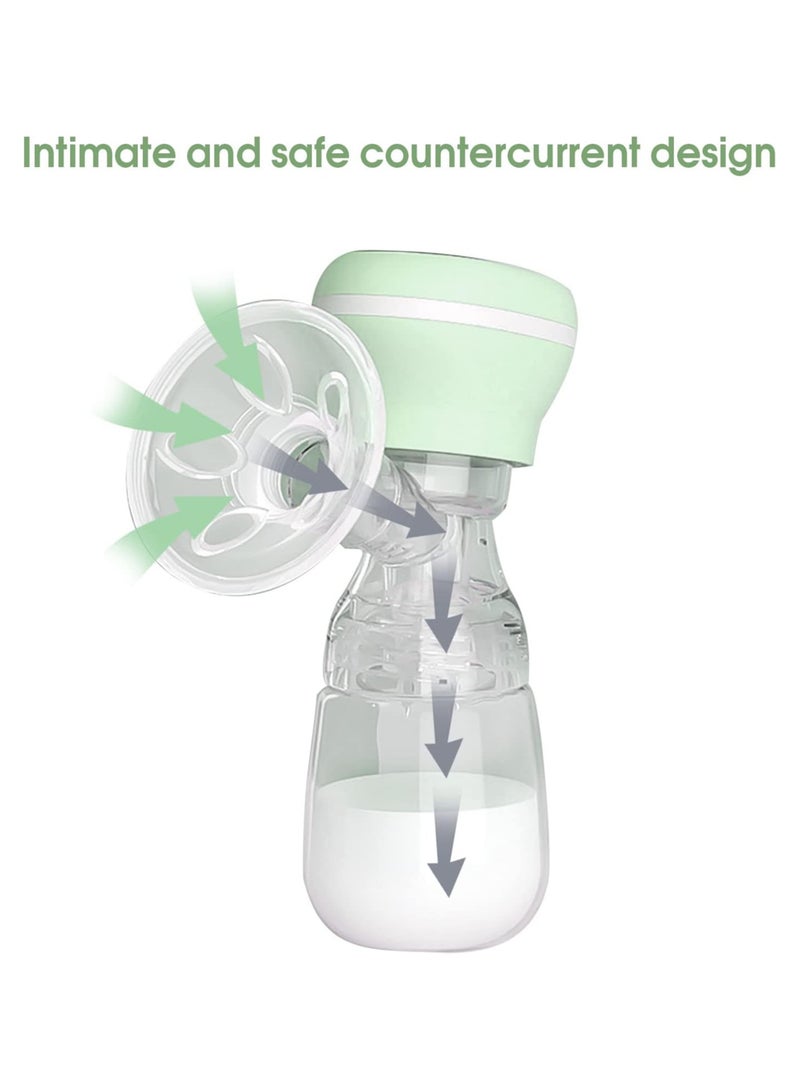 breast pump fully automatic portable silent all-in-one Green