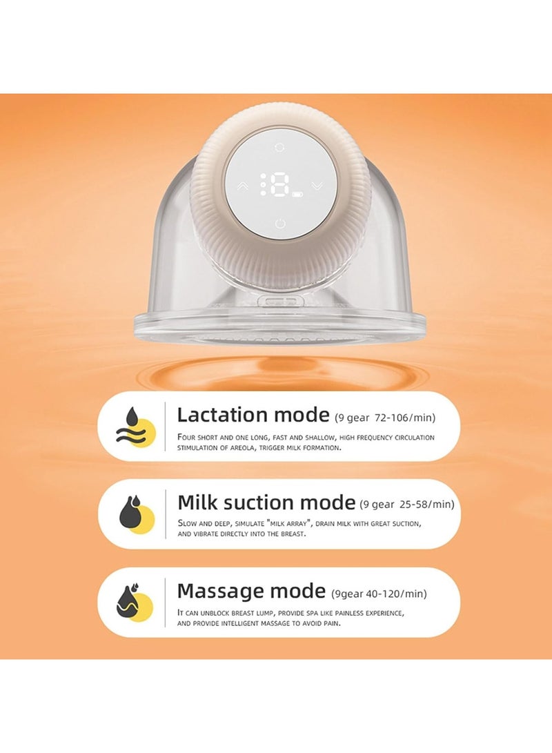 Breast pump for massage hands-free invisible all-in-one