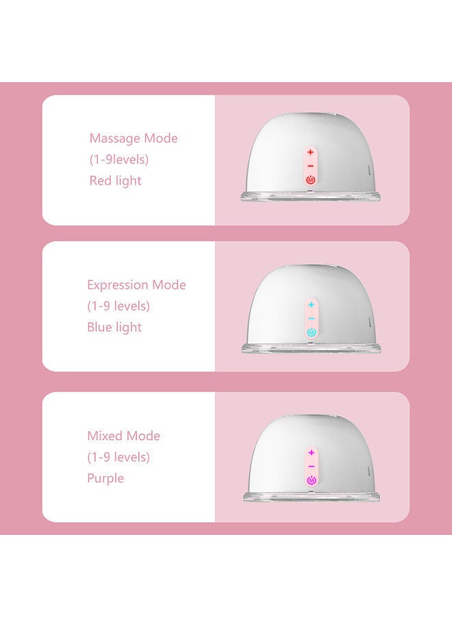 YOUHA YH-7006 Wearable Hands Free Electric Breast Pump Silent Invisible Breast Pump 3 Modes 9 Levels of Suction 150ML Large Capacity with 24mm/28mm  Carrying Bag for Home Travel