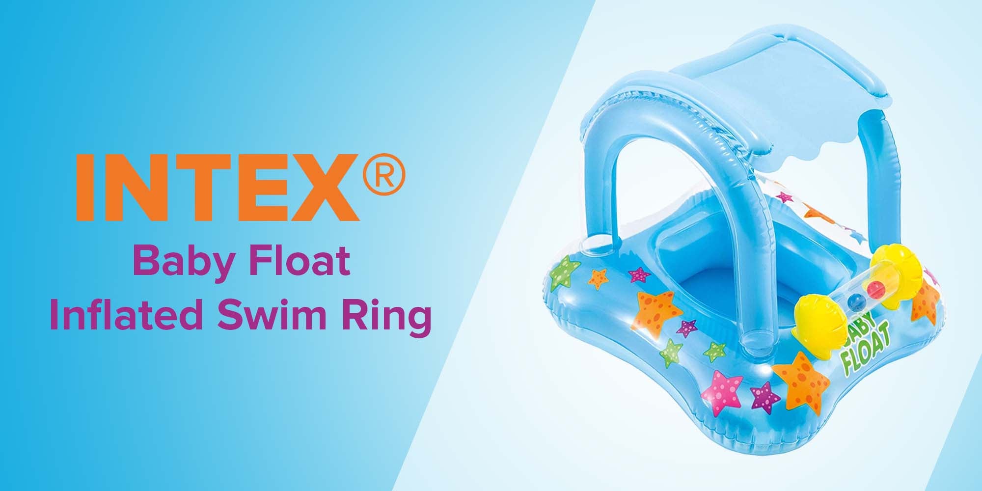 Kiddie Float Inflated Swim Ring 32 x 26inch