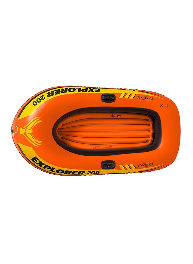 Comfort And Rigidity Inflatable Explorer 200 Boat, Orange/Yellow/Black 185x94x41cm