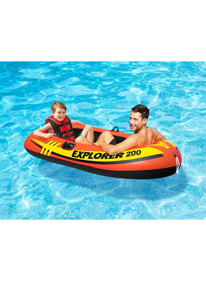 Comfort And Rigidity Inflatable Explorer 200 Boat, Orange/Yellow/Black 185x94x41cm