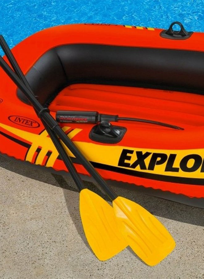 Comfort And Rigidity Inflatable Explorer 200 Boat, Orange/Yellow/Black 185x94x41cm