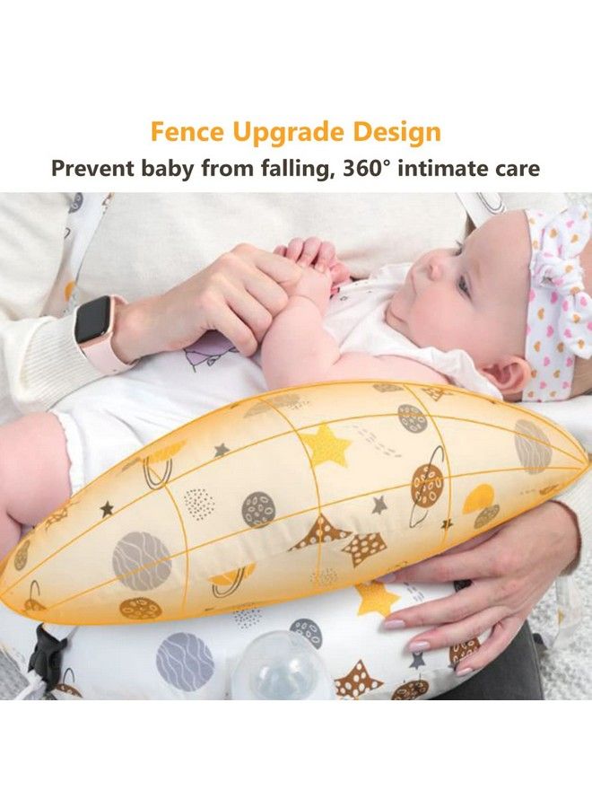 Baby Feeding Pillow For Mom Breastfeeding Nursing Pillow With Infant Support Cushion Multi Nursing Pad With Removable Neck Belt For Mom Baby Gifts (Polyester;Cotton Pack Of 1)