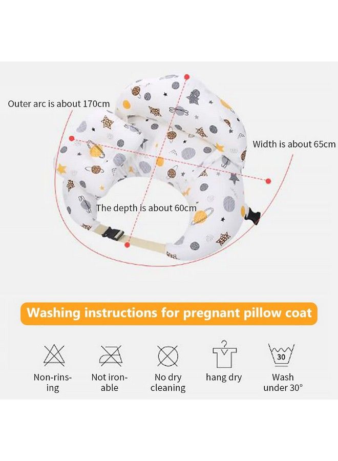Baby Feeding Pillow For Mom Breastfeeding Nursing Pillow With Infant Support Cushion Multi Nursing Pad With Removable Neck Belt For Mom Baby Gifts (Polyester;Cotton Pack Of 1)