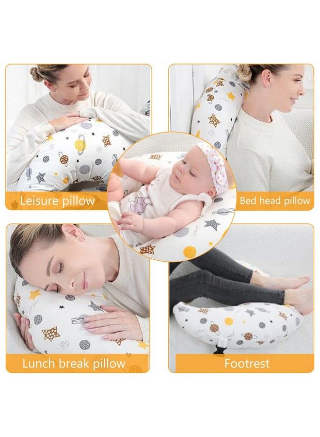 Baby Feeding Pillow For Mom Breastfeeding Nursing Pillow With Infant Support Cushion Multi Nursing Pad With Removable Neck Belt For Mom Baby Gifts (Polyester;Cotton Pack Of 1)