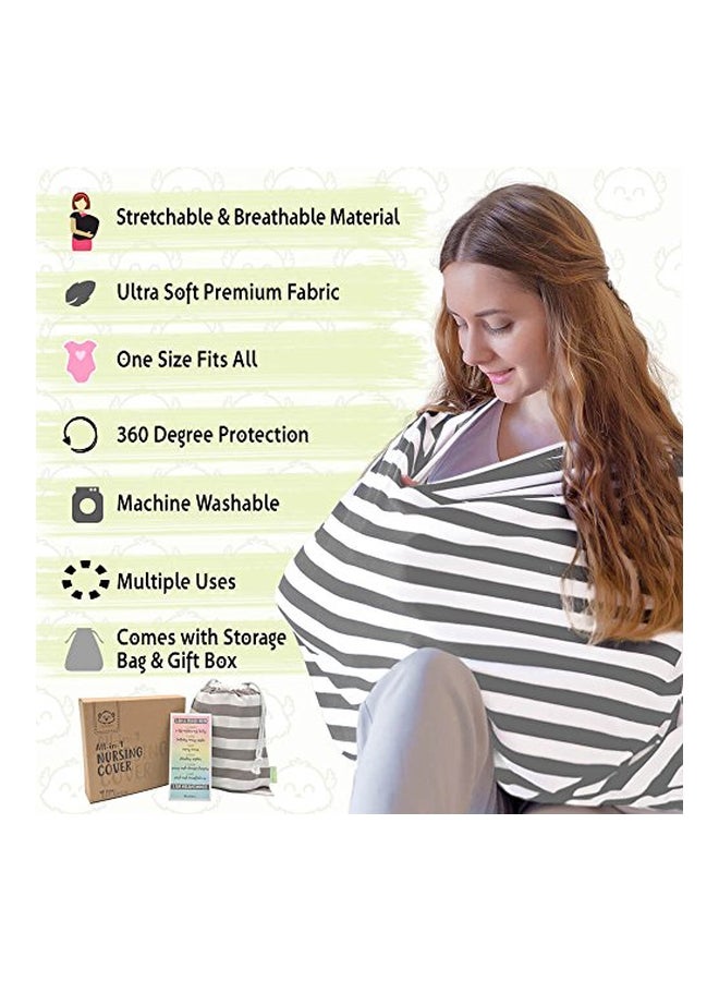 Striped Baby Nursing Cover