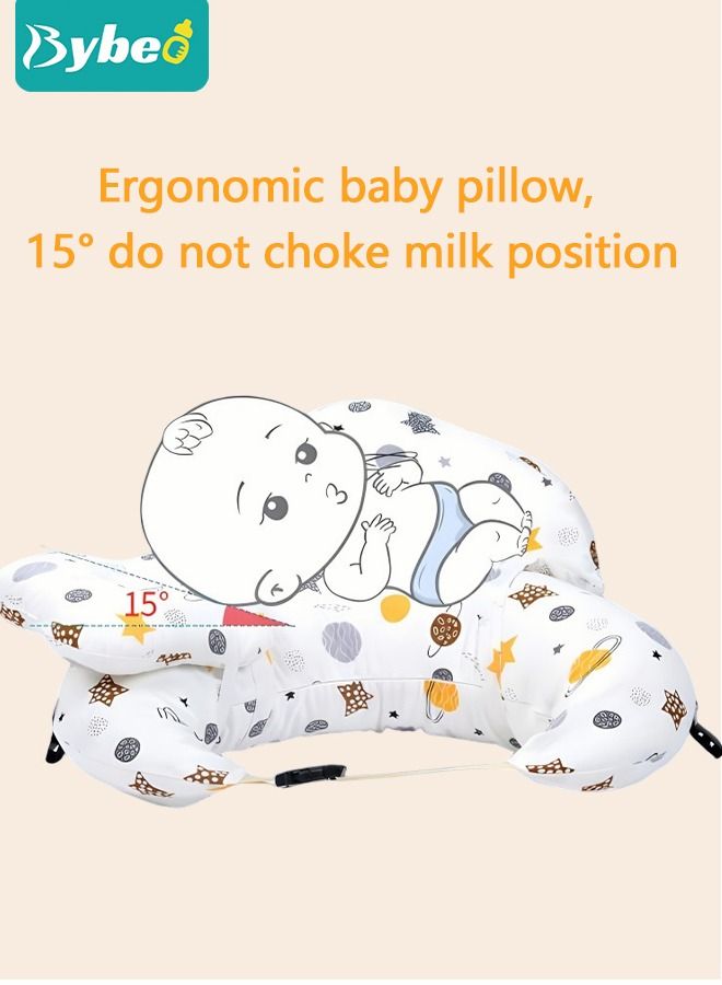 Nursing Pillow for Breastfeeding, Multi-Functional Original Plus Size Breastfeeding Pillows Give Mom and Baby More Support, with Adjustable Waist Strap and Removable Cotton Cover