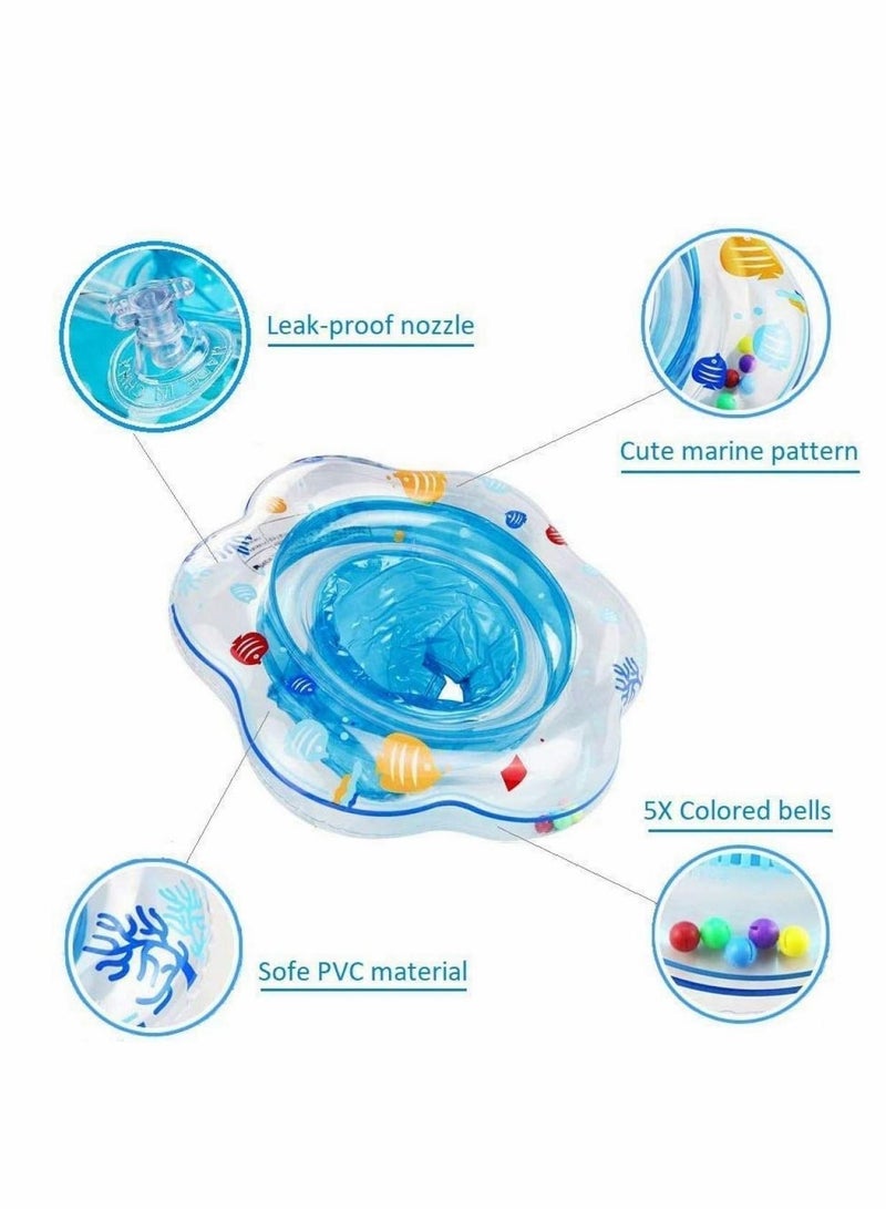 Baby Paddling Pool Ring, Baby Swimming Ring Tube Safety Infant Float Circle for Newborn Baby from 0 Months to 18 Months, Baby Swimming Float, Made of Skin-Friendly PVC