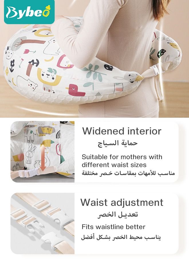 Nursing Pillow for Breastfeeding, Multi-Functional Original Plus Size Breastfeeding Pillows Give Mom and Baby More Support with Removable Cotton Cover