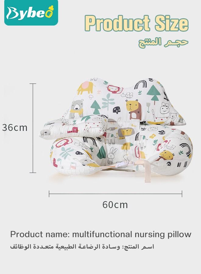 Nursing Pillow for Breastfeeding, Multi-Functional Original Plus Size Breastfeeding Pillows Give Mom and Baby More Support with Removable Cotton Cover