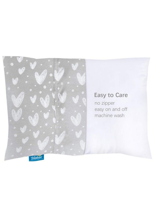 Baby Toddler Pillowcase 2 Pack 100% Jersey Cotton Ultra Soft Kids For Sleeping Fit Pillow Sized 13