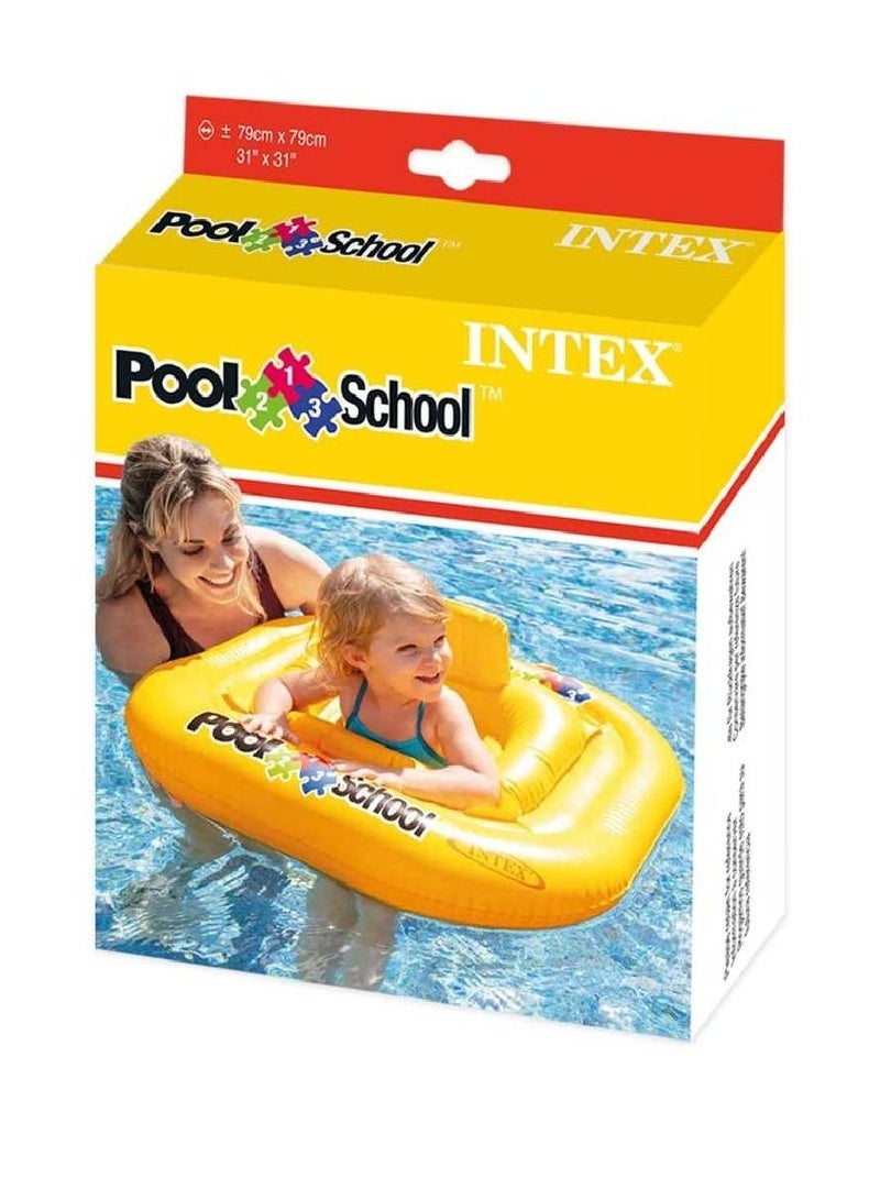 Deluxe Baby Float Pool School Toys, 1+ Years - Yellow 79x79cm