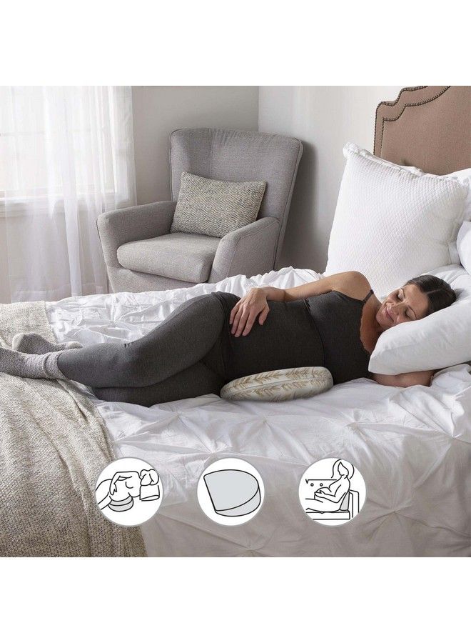 Pregnancy Wedge Pillow With Removable Jersey Pillow Cover Taupe Grassland Design Firm Compact Support Portable Prenatal And Postnatal Positioning