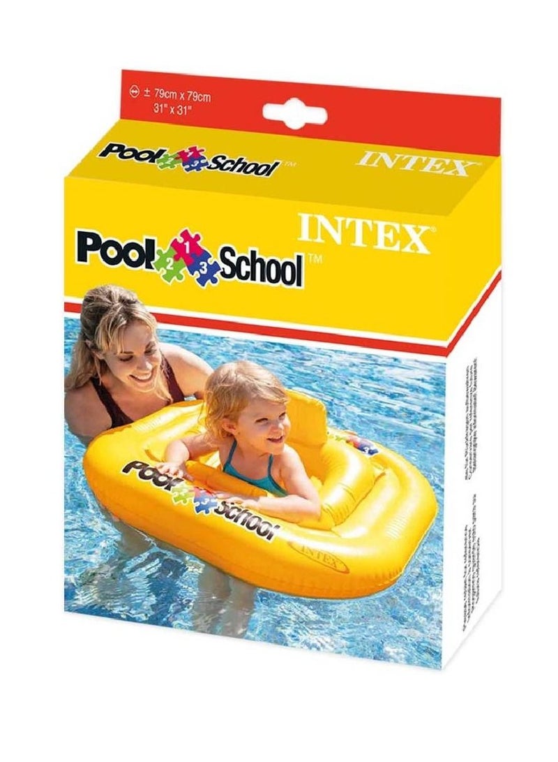 Deluxe Baby Float Pool School Toys, 1+ Years - Yellow 79x79cm